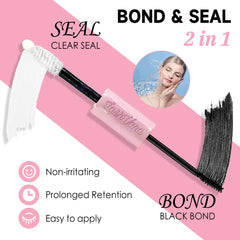 DIY Lashes Extension Kit - 200 PCS Clusters Lash Bond and Seal Makeup Tools