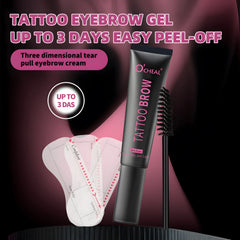 Waterproof Tattoo Brow Peel Off Tint with Stencils