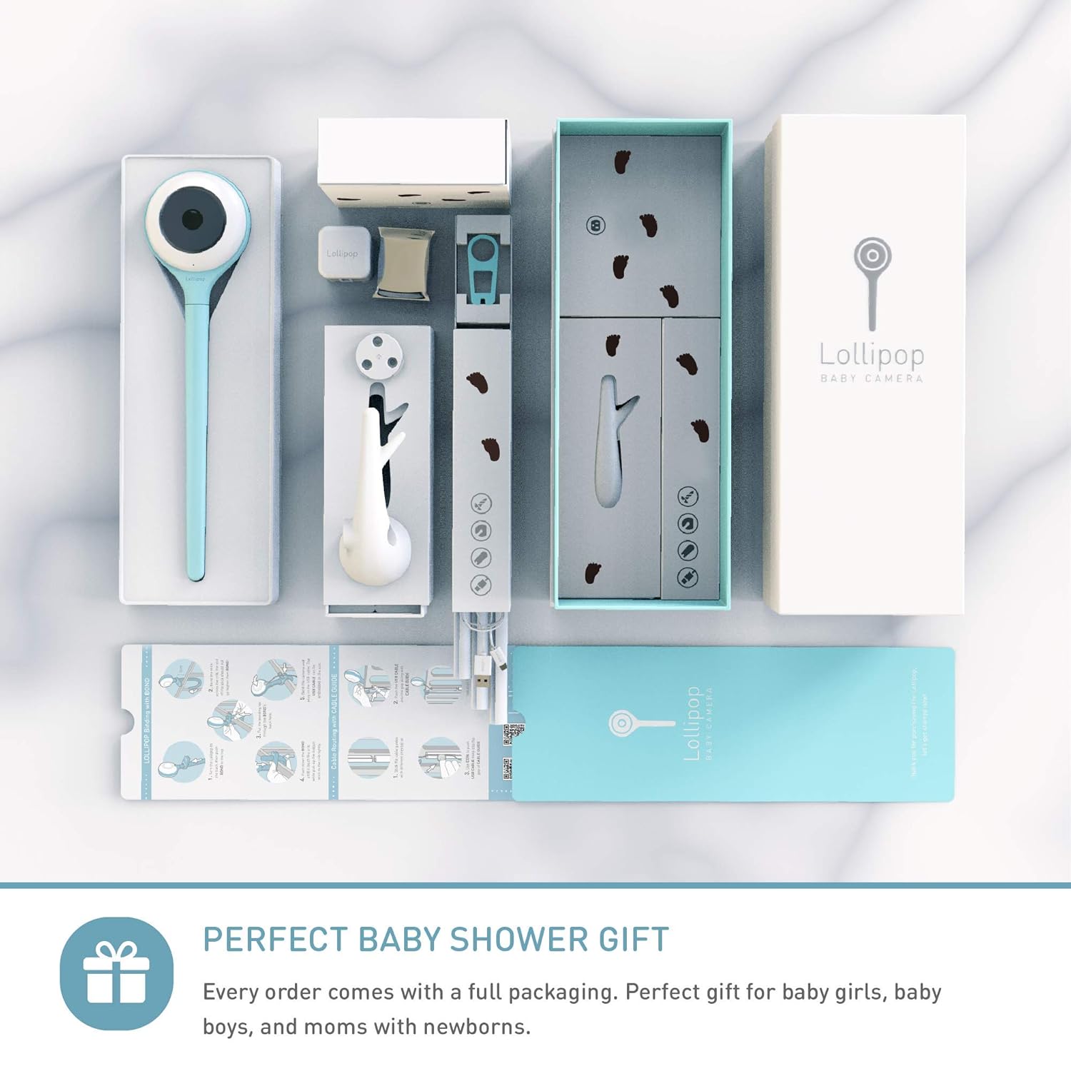 Lollipop Baby Monitor– Smart Wi-Fi Camera with True Cry Detection, Breathing Monitoring & Sleep Tracking (7-Day Free Trial)