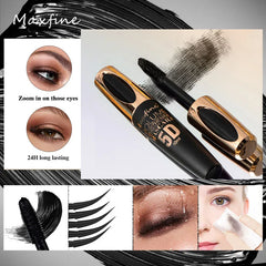 5D Silk Waterproof, Non-caking, and Prolonged Mascara.
